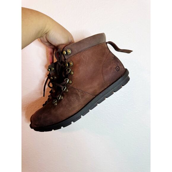 Blaine Born Classic Leather Lace Up Hiking Outdoor Boot Brown 10 Medium - Picture 3 of 10